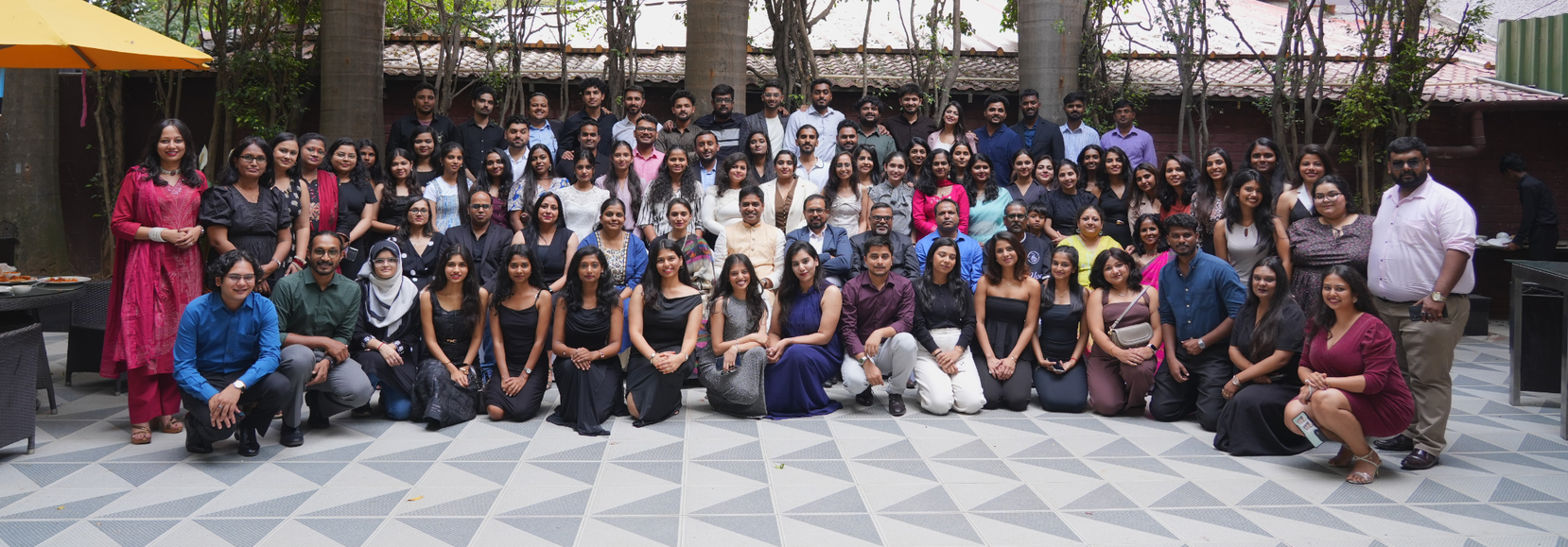 The Peepal Consulting team gathered for a group photograph at the Bangalore office